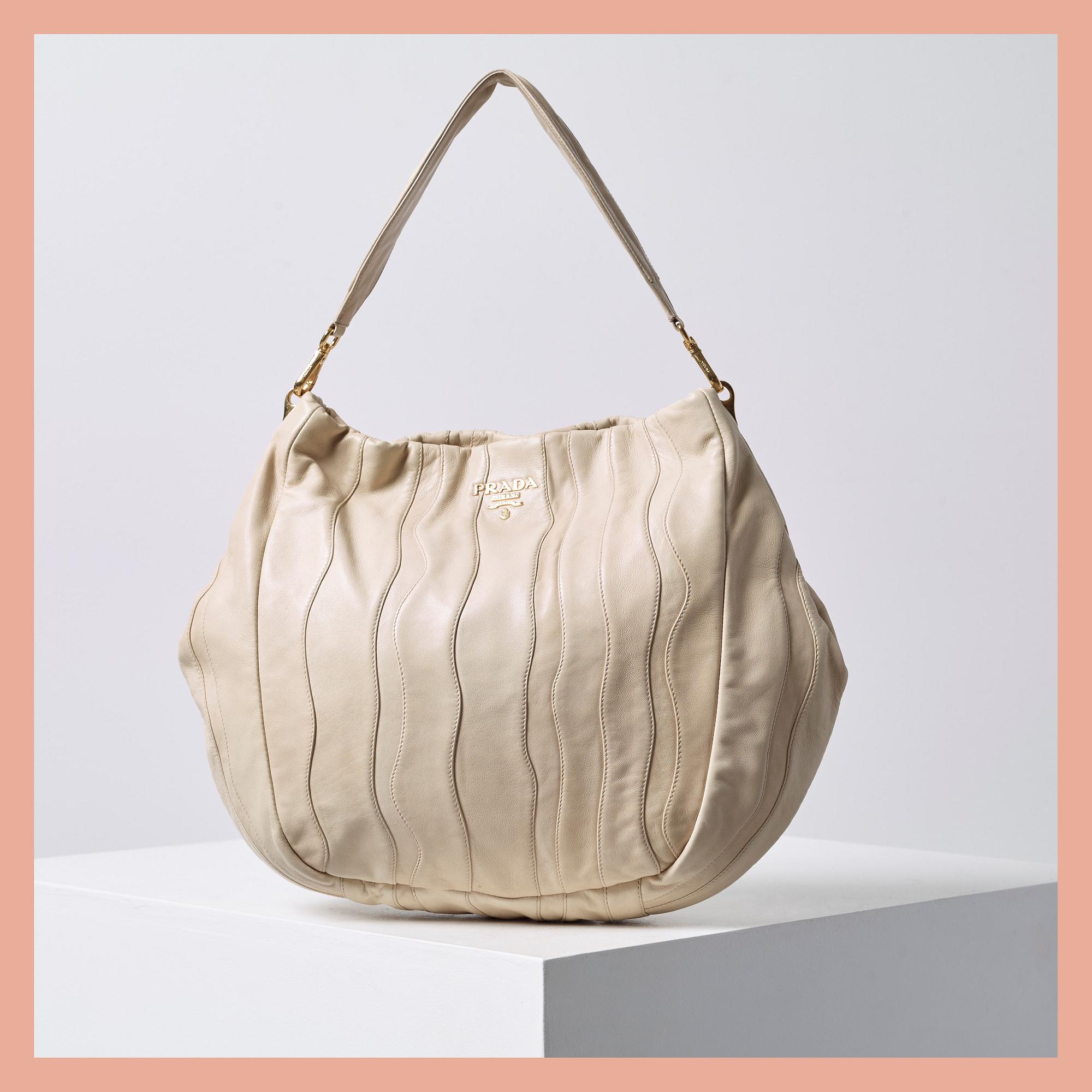 HANDBAG, "Nappa Stripes", Prada.