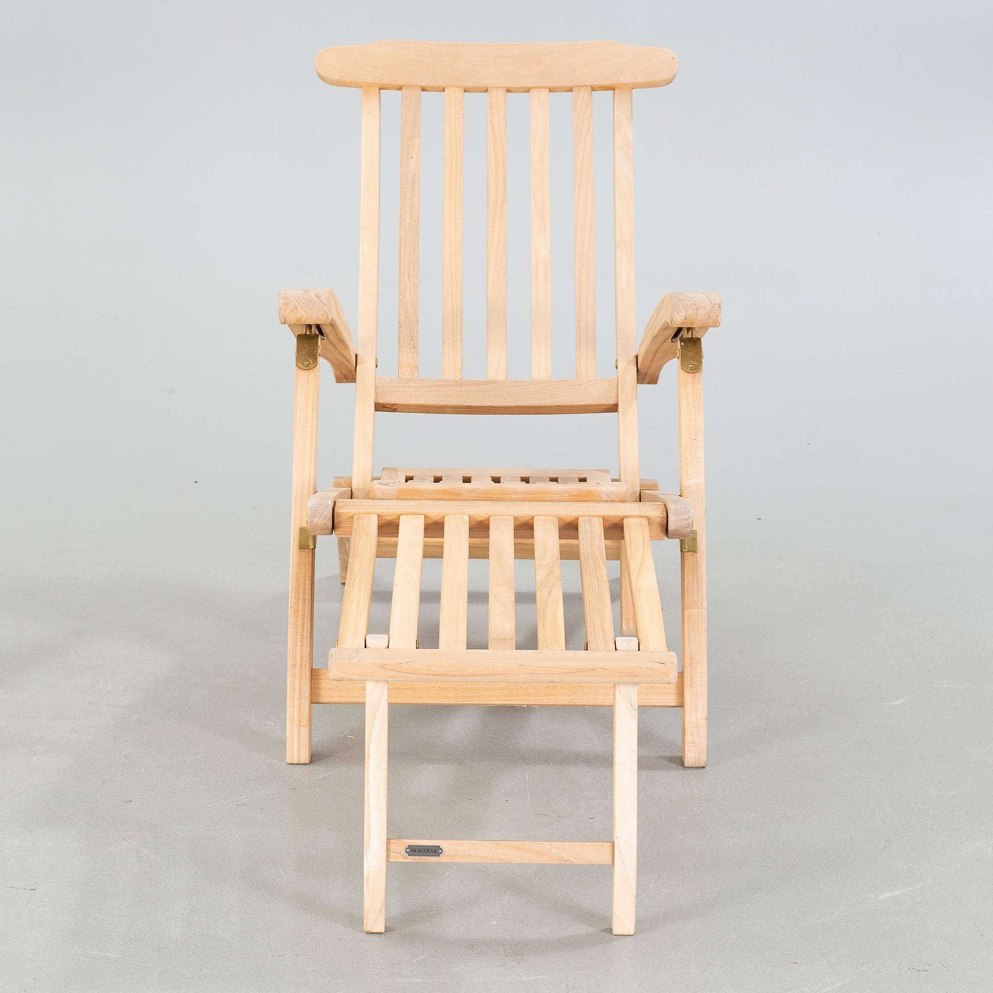 A 21st century deckchair, "Steamer", by Skagerak, Denmark.