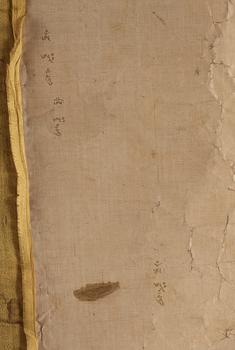 THANGKA. Tibet, troligen 1800-tal. Shakyamuni med lärjeungar och lamor.