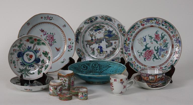 PARTI PORSLIN, orientaliskt, 10 delar.