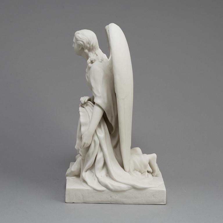 A LATE 19TH CENTURY PARIAN POCKET WATCH HOLDER, Gustafsberg.