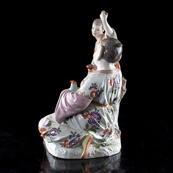 FIGURIN, porslin, Meissen 1900-talets början.