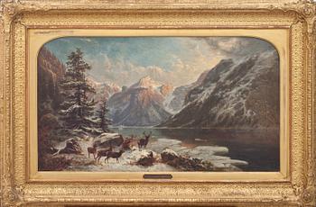 FERDINAND SOMMER, olja på duk, signerad.
