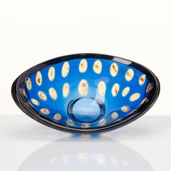 Sven Palmqvist, a "Ravenna" glass bowl, Orrefors 1963, nr 2209.