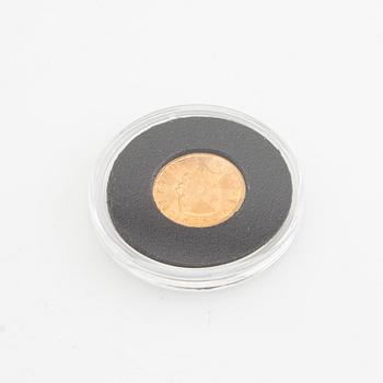 Guldmynt Sverige, Gustav V 5 kr, 1920.