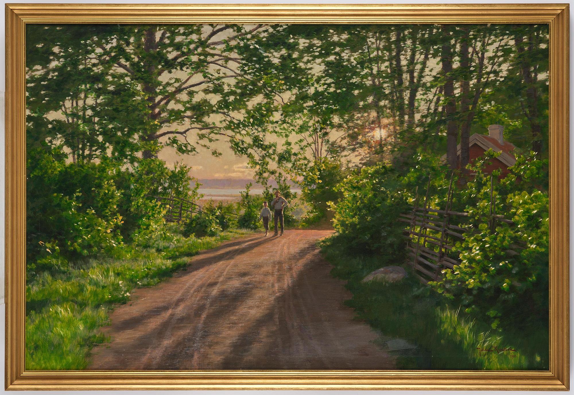 Johan Krouthén, Walk in summer greenery.
