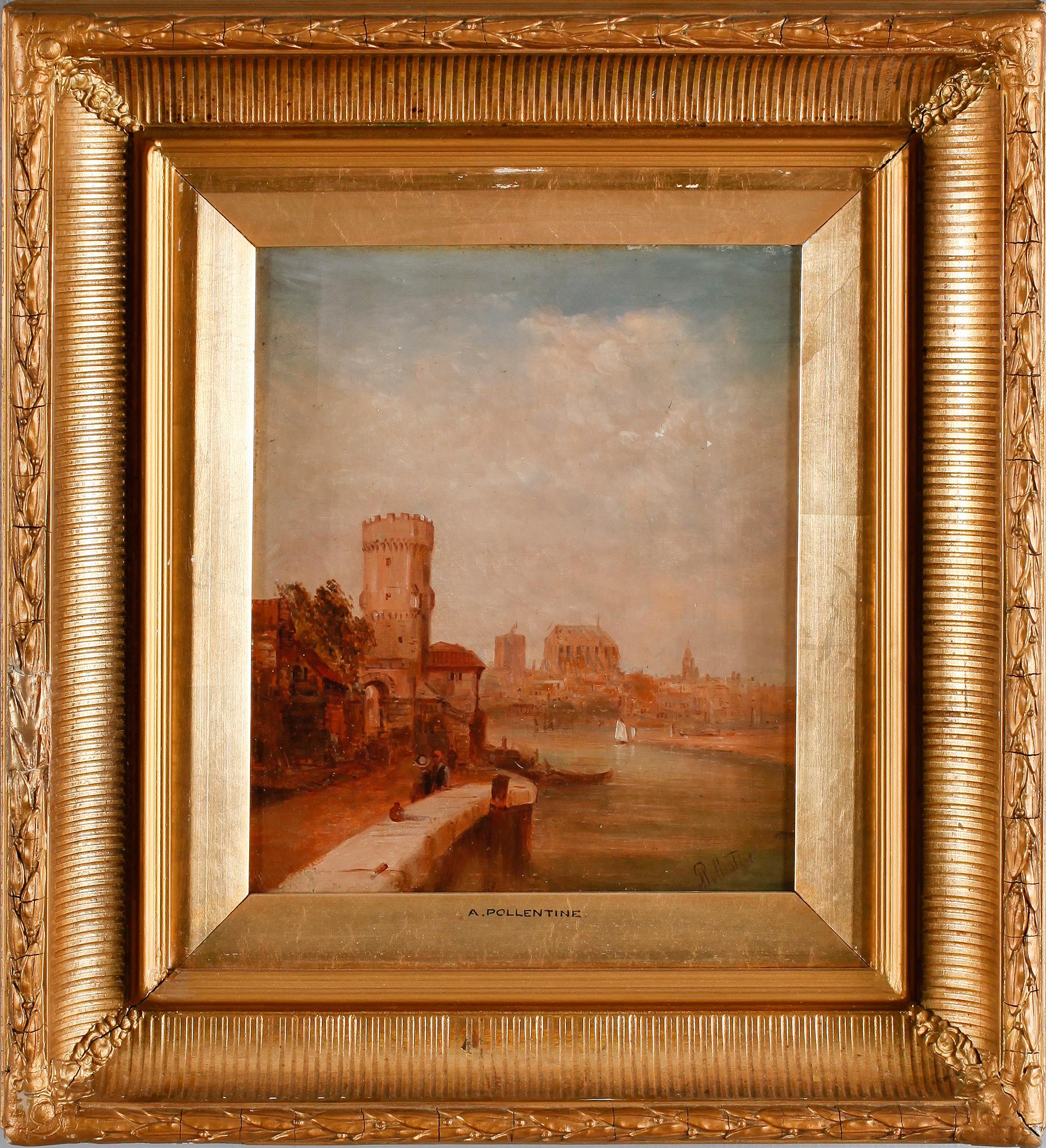 ALFRED POLLENTINE, olja på duk, signerad.