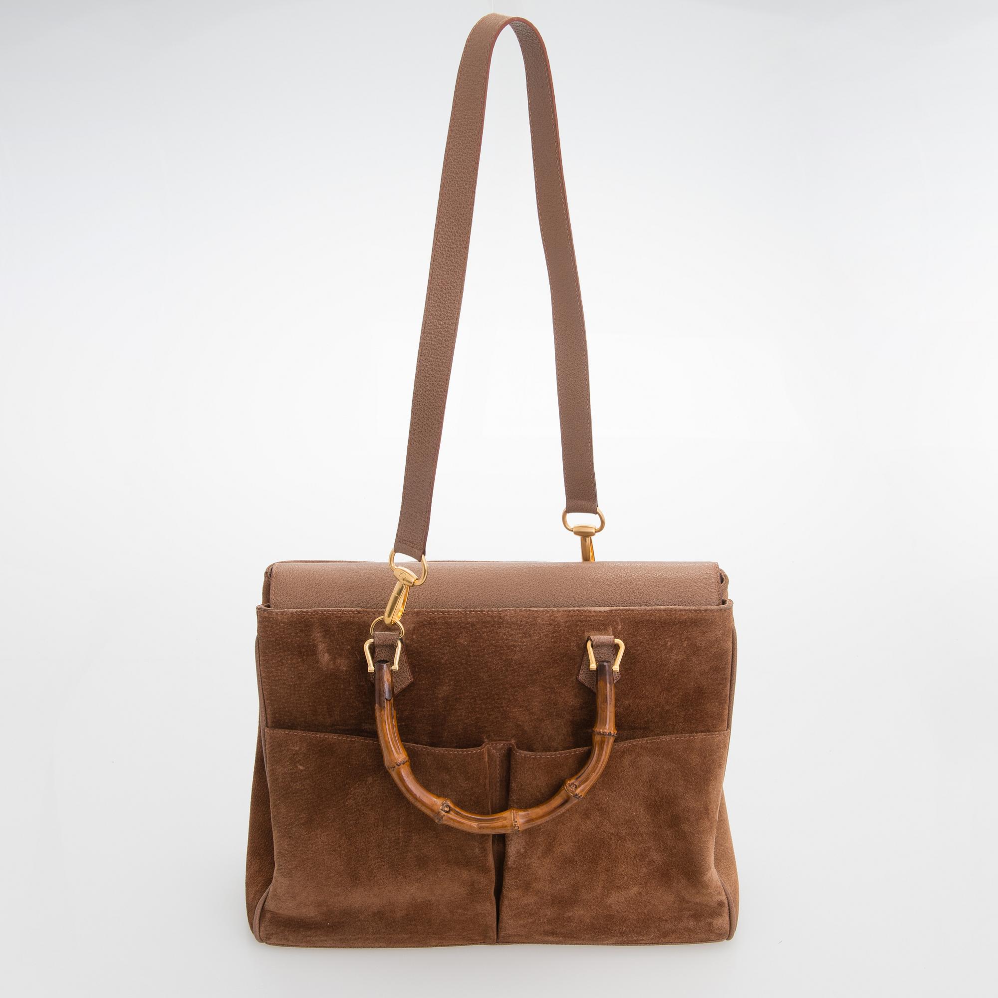 Gucci, Bamboo Flap Tote Bag.