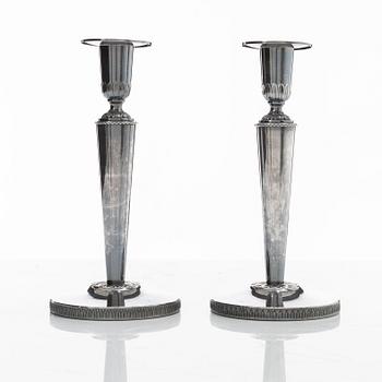 Ceson, ljusstakar, ett par, silver, Stockholm 1971.