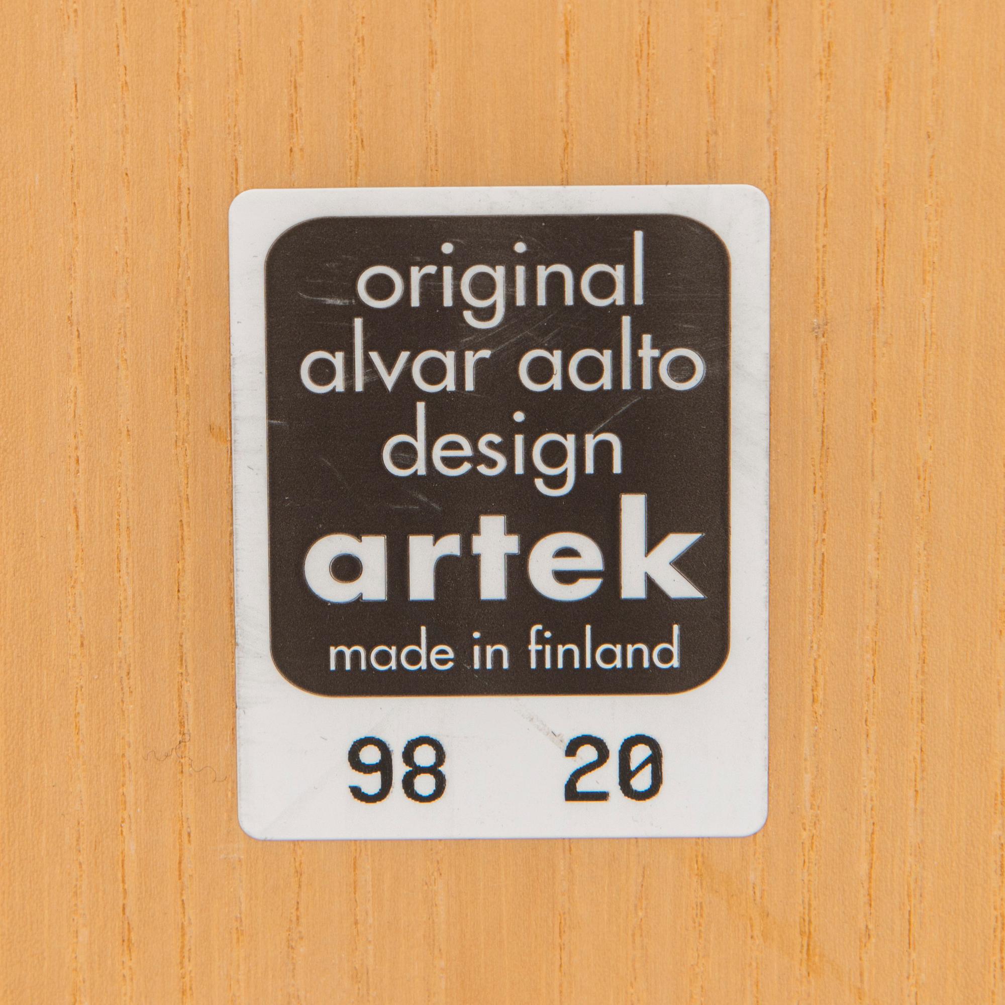 Alvar Aalto, coffee table, model X800D Artek 1998.