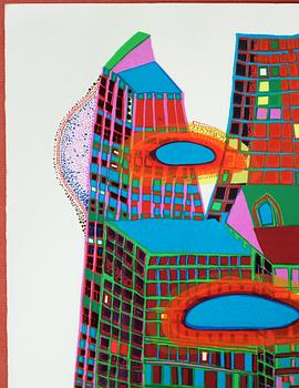 Friedensreich Hundertwasser, "Good Morning City - Bleeding Town".