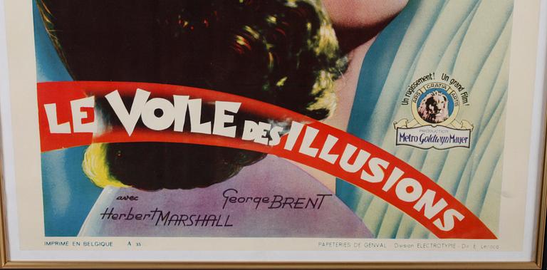 FILMAFFISCH, litografiskt tryck, "The painted veil".
