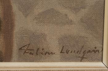 FABIAN LUNDQVIST (SVERIGE), oljemålning signerad.