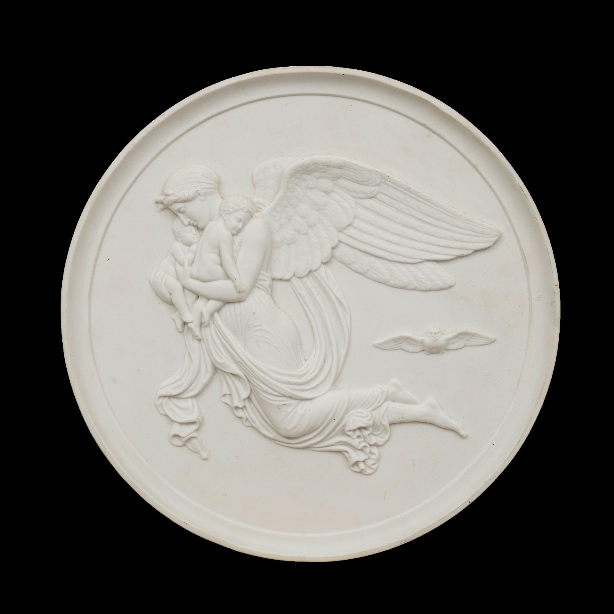 BERTEL THORVALDSEN, reliefer ett par, Royal Copenhagen, 1800-tal.