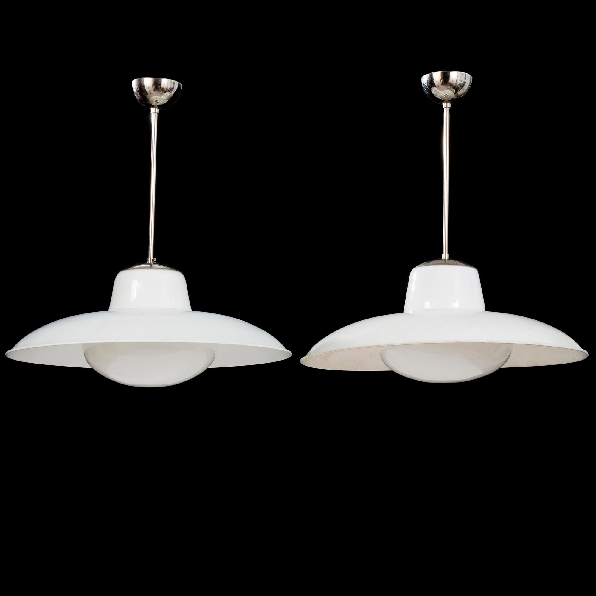 GUNILLA JUNG, taklampor 2 st, modell 1059, Stockmann Orno 1930-tal.