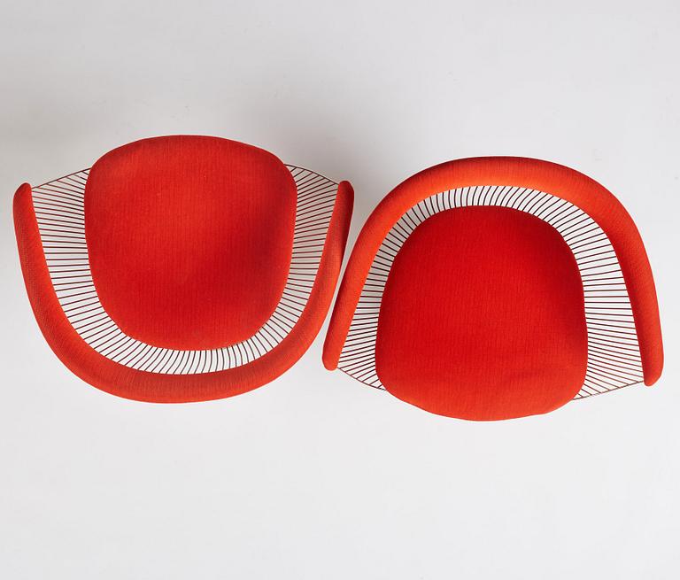 Warren Platner, a pair of 'Platner Side Chair' chairs, Knoll International, post 1966.