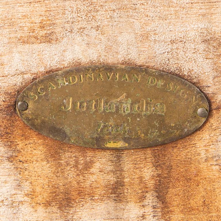 Däckstol samt bord Jutlandia sent 1900-tal.