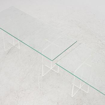 Tables, a pair, contemporary.