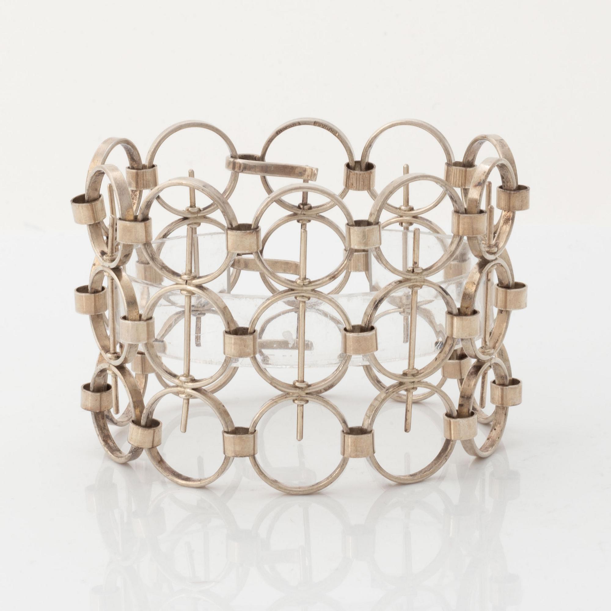 Kaija Aarikka, a silver bracelet, Finland, 1966.