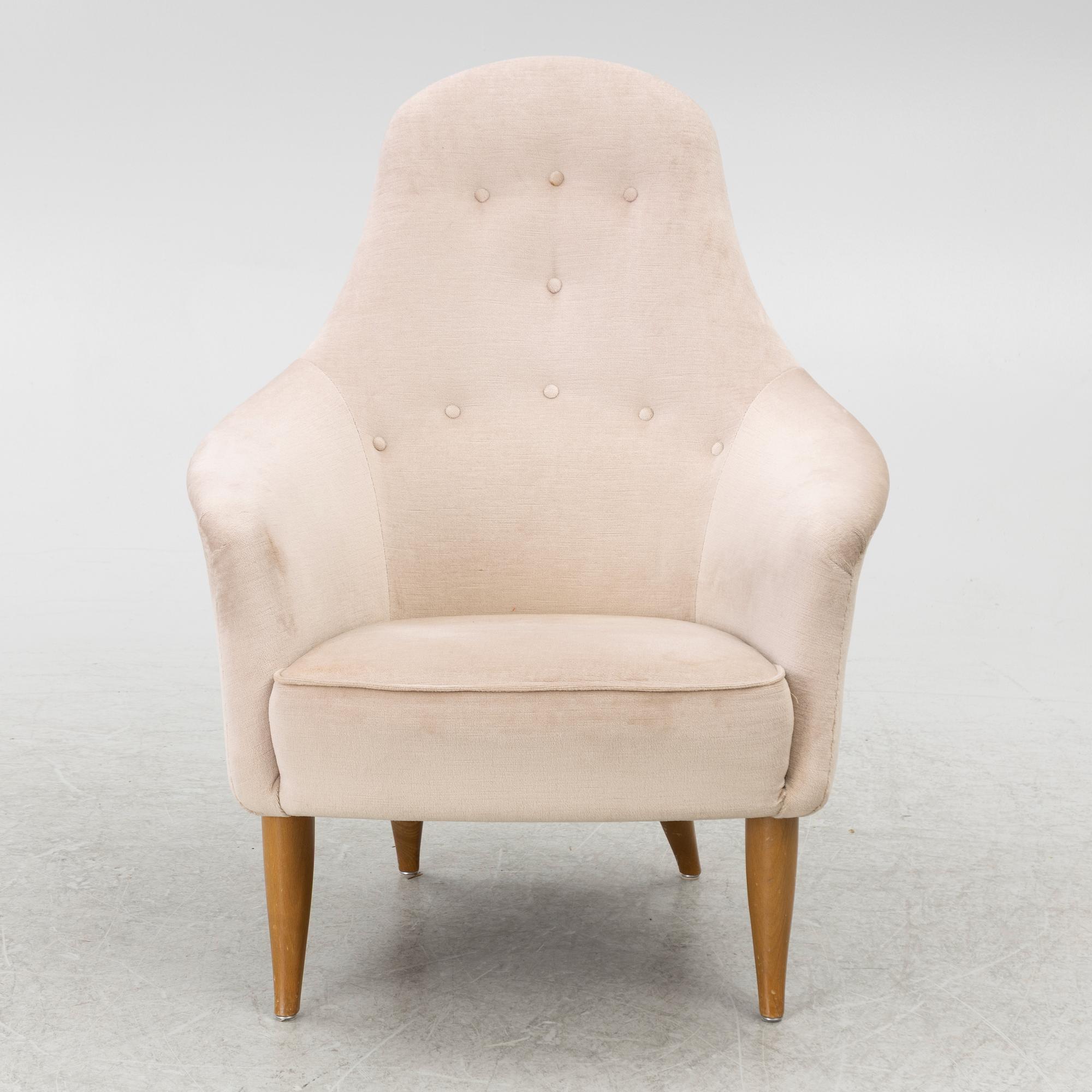 Kerstin Hörlin-Holmquist, a 'Lilla Eva' armchair, from the series 'Paradiset', Nordiska Kompaniet, Sweden, 1950's/60's.
