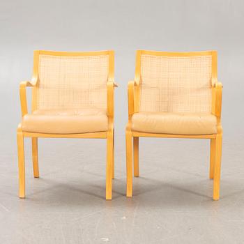 Nils Roth, armchairs, a pair, "Vienna", Dux, 1970s.