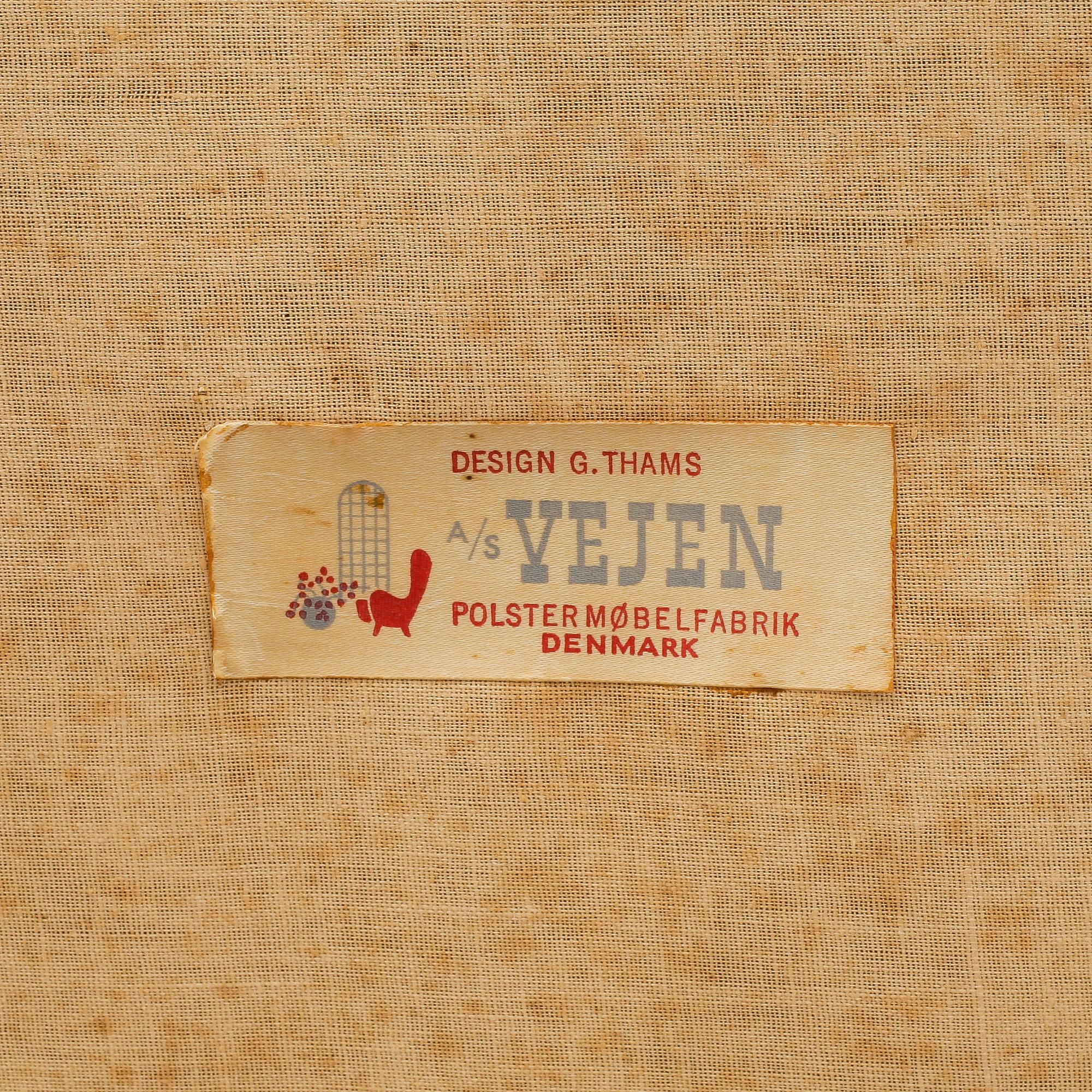 FÅTÖLJ, G. Thams, för Vejen Möbelfabrik, Danmark, 1960-tal.