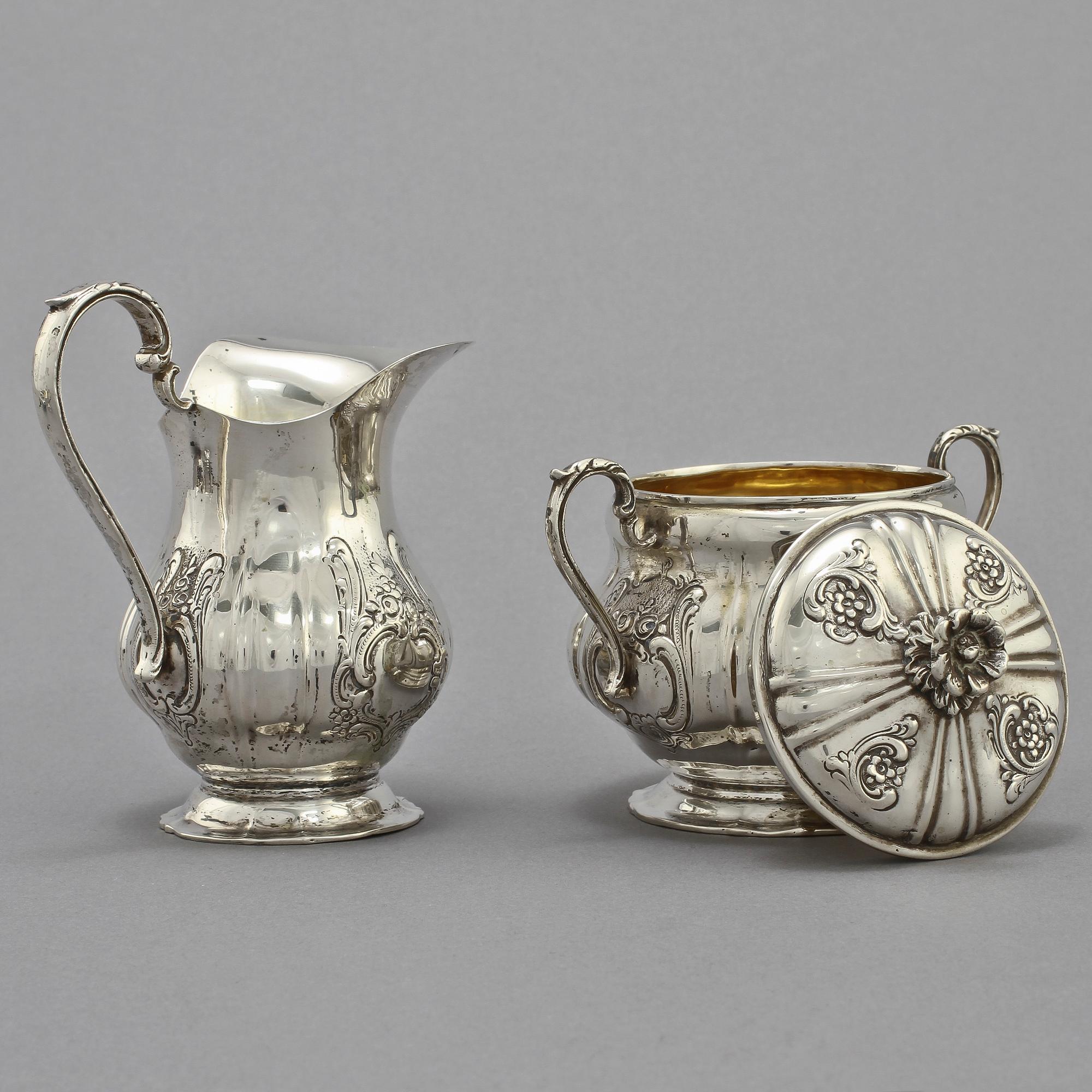PARTI SILVER, 19 st, silver, 1900-tal. Vikt 655 g.