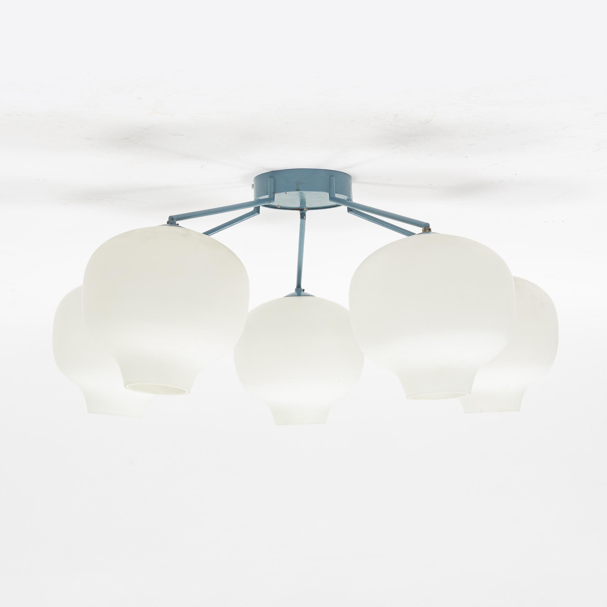 A ceiling light, mid 20th Century.