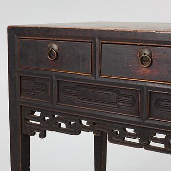 A hardwood sideboard, China, early 20th century.