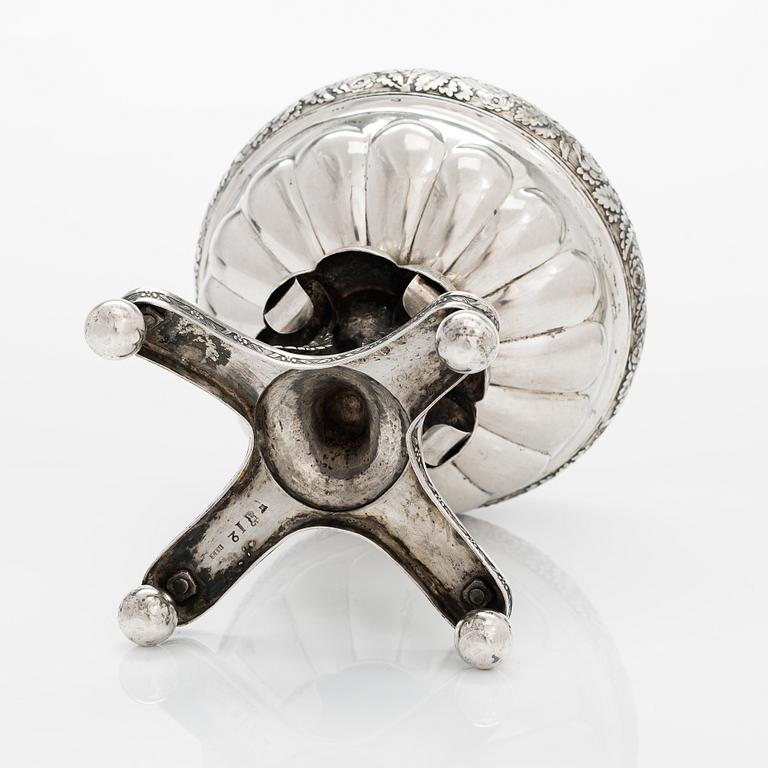 Henrik Johan Törnroth, sockerskål, silver, Åbo 1842.