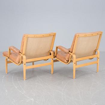 FÅTÖLJER, ett par, "Ingrid", Bruno Mathsson, Dux, 1900-talets andra hälft.