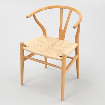 Hans J. Wegner, stolar, 4 st, "Y-stolen", modell CH-24, Carl Hansen & Søn, Danmark.