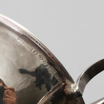 PUNSCHMUGGAR, 12+1 st, silver, mestadels Ceson, Göteborg, 1900-talets fjärde kvartal, vikt 401 gram.