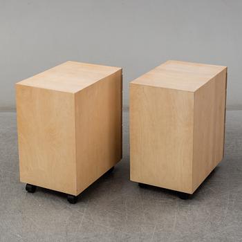 ALVAR AALTO, a desk with two chests of drawers, Artek, Finland.