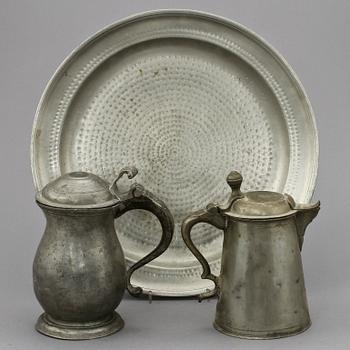 FAT samt STOP, 2 st, tenn, 1800-tal.