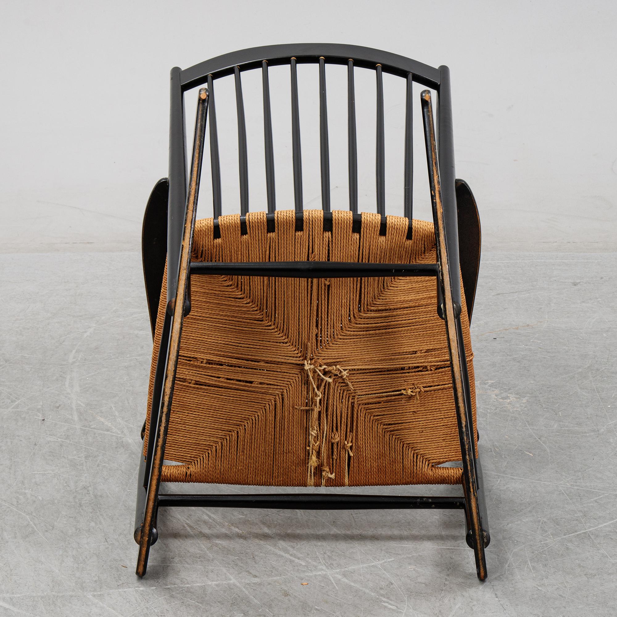 Hans J Wegner, gungstol, "J 16". Danmark, 1900-talet sandra hälft.