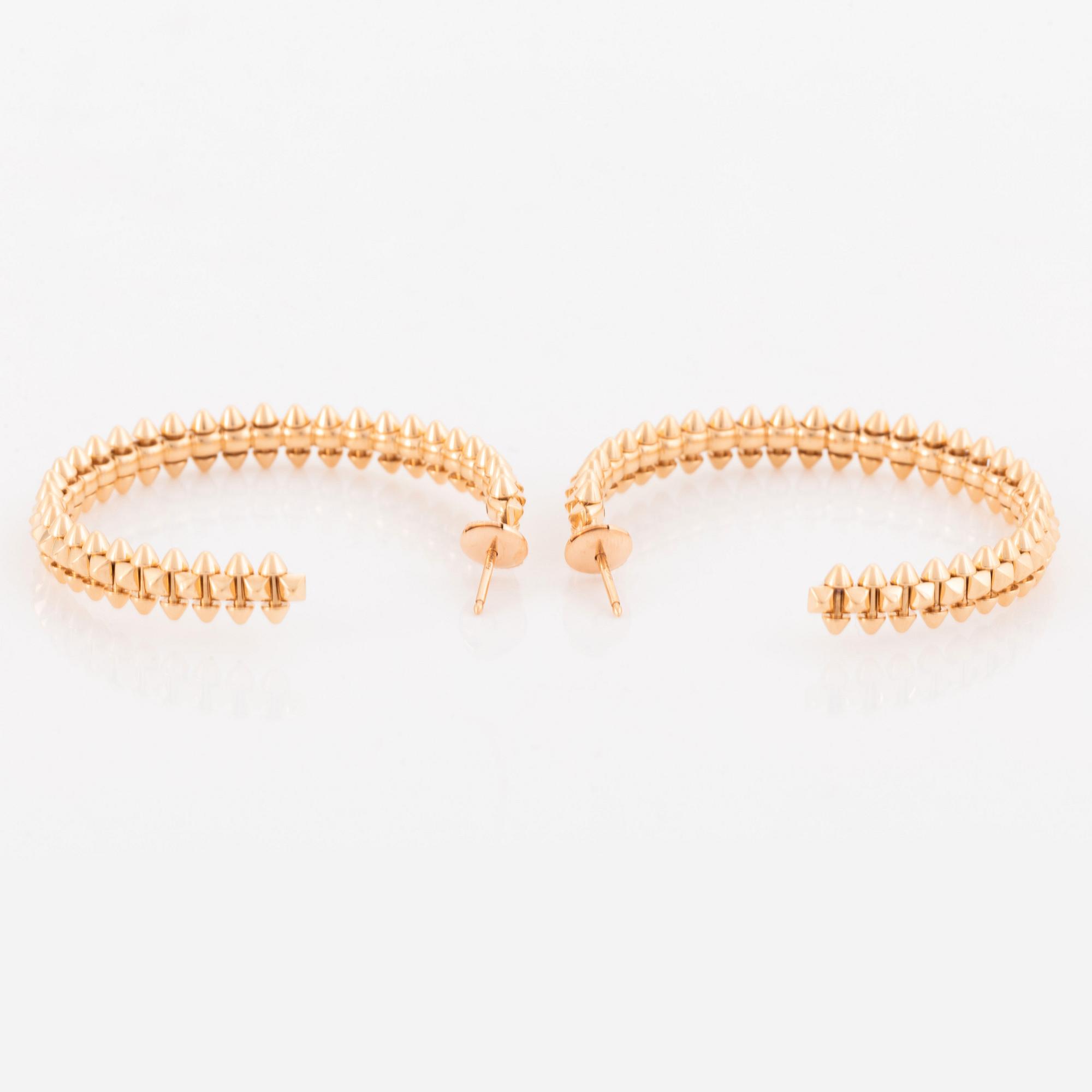 Cartier ett par örhängen "Clash de Cartier" 18K guld.