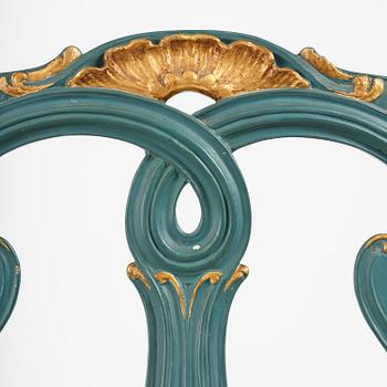 A Swedish carved rococo sofa by A. Thunberg (master in Stockholm 1756-91).