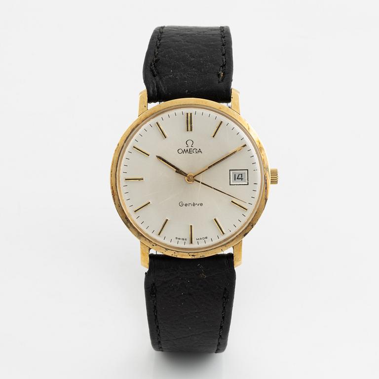 Omega, Genève, wristwatch, 34 mm.