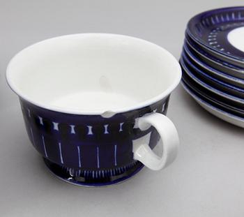 TESERVIS, 18 delar, porslin, "Valencia",  Ulla Procopé för Arabia, 1960-tal.