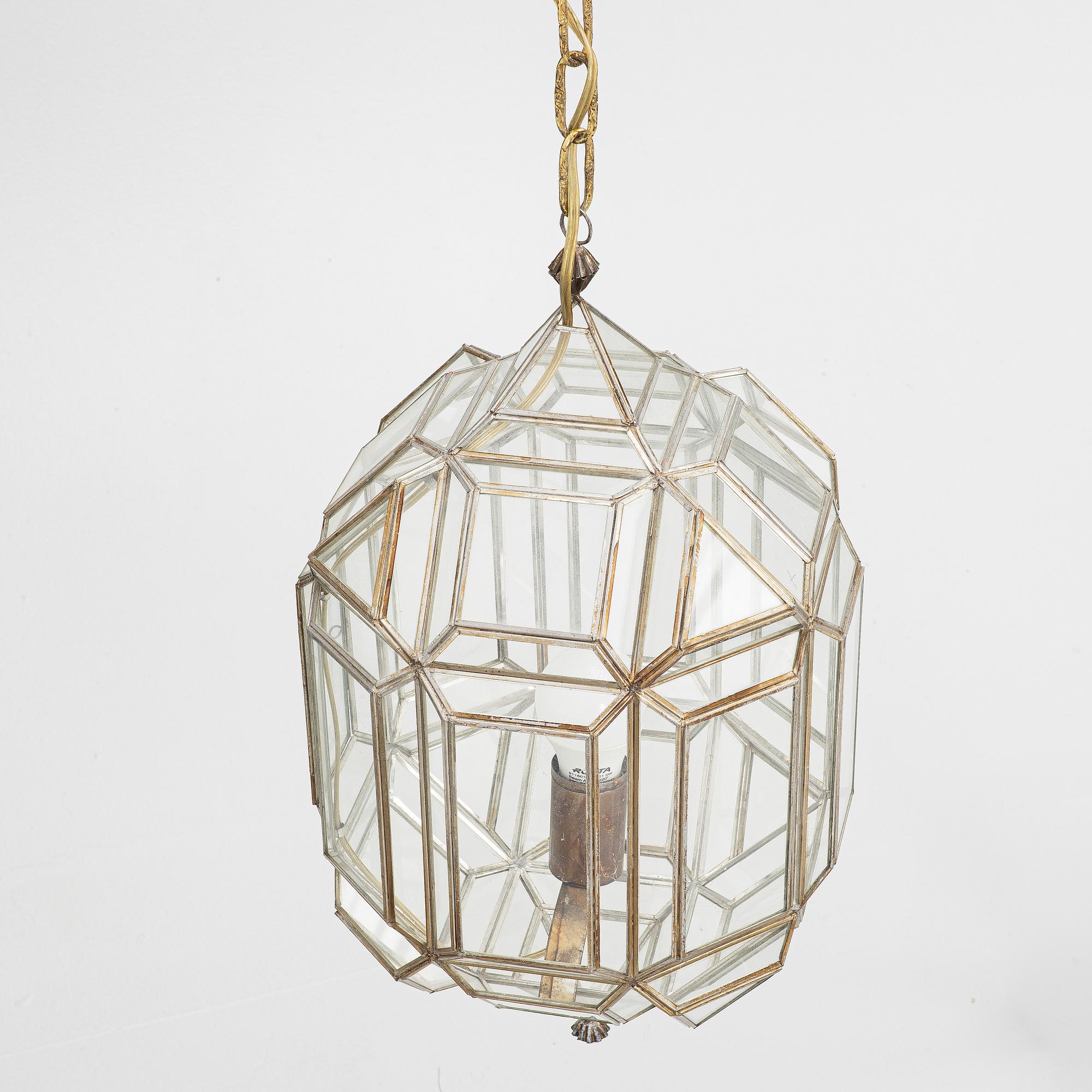 Ceiling lantern, 20th century.