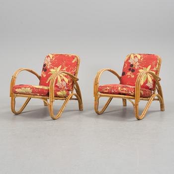 A bambu furniture suite from E.W. Ottosson korgmöbelfabrik, Stockholm, 1940's.