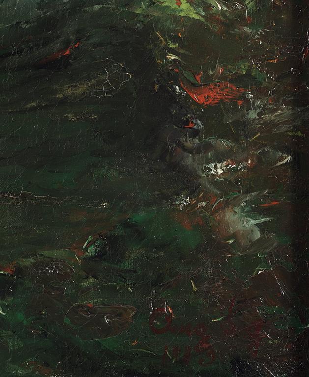 August Strindberg, "Inferno" ("The Inferno-painting") oil on canvas 100 cm*70 cm, signed and dated 1901.