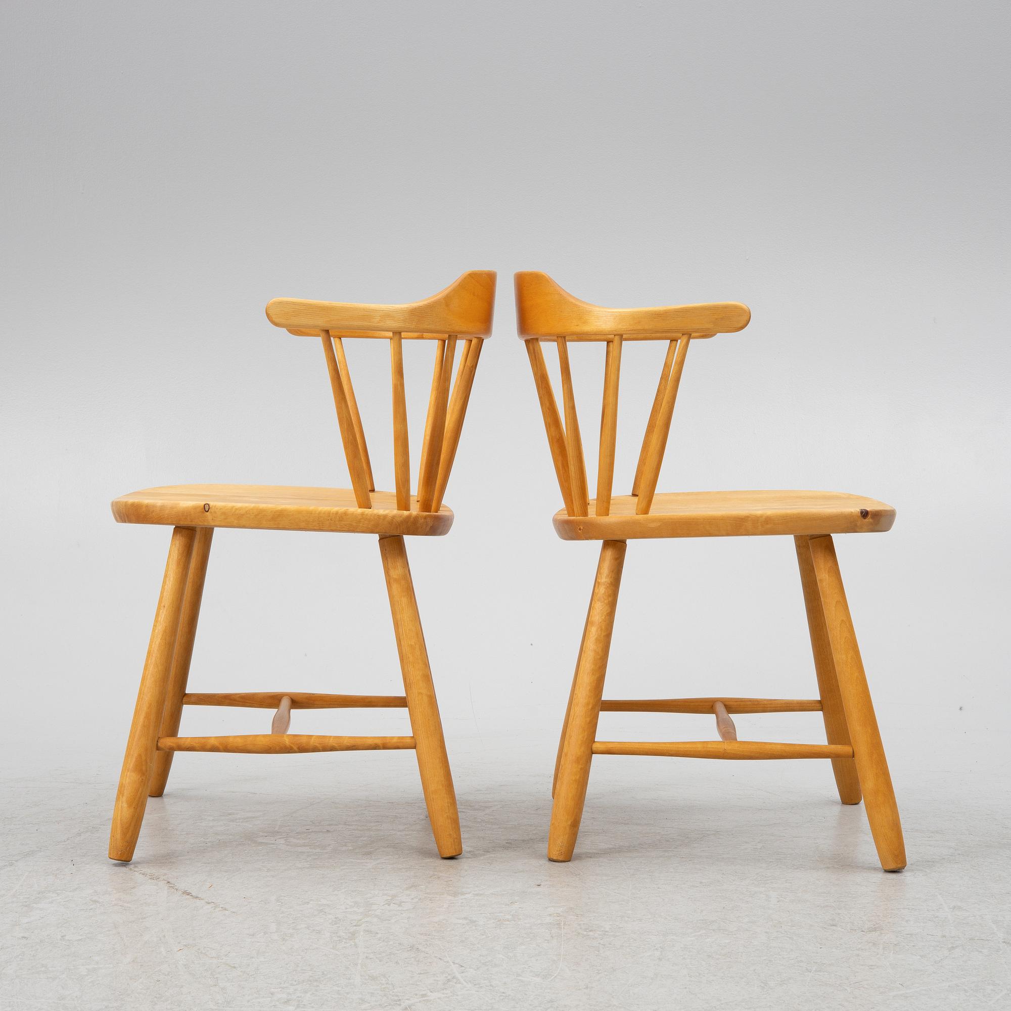 Yngve Ekström, stolar, ett par, "Småland", 1900-talets andra hälft.