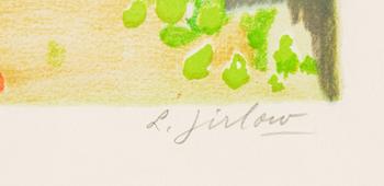 Lennart Jirlow, färglitografi, 1986, signerad 86/310.