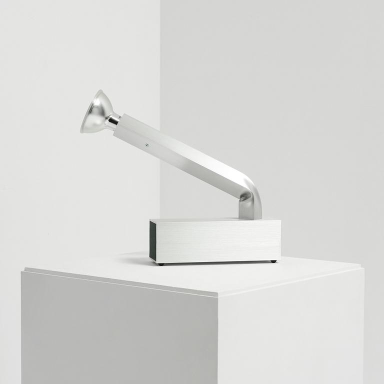 David Taylor, bordslampa, unik, "Aluminium Table Lamp #2", Studio Mellösaverken, Sverige, 2025.