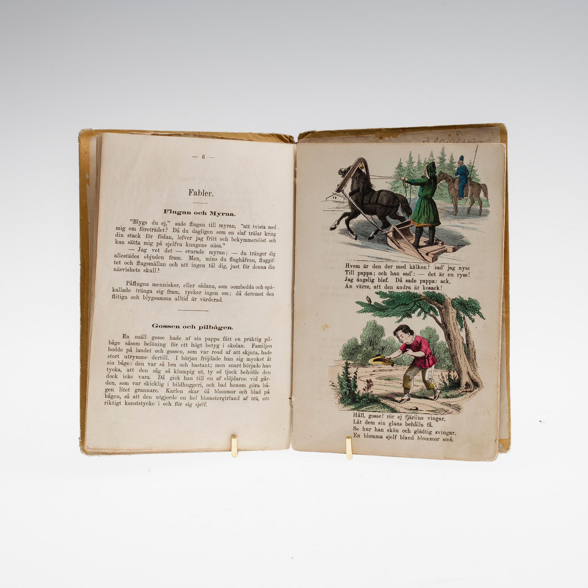 BOK, "Lek och lärdom för de små". Albert Bonnier, Stockholm 1863.