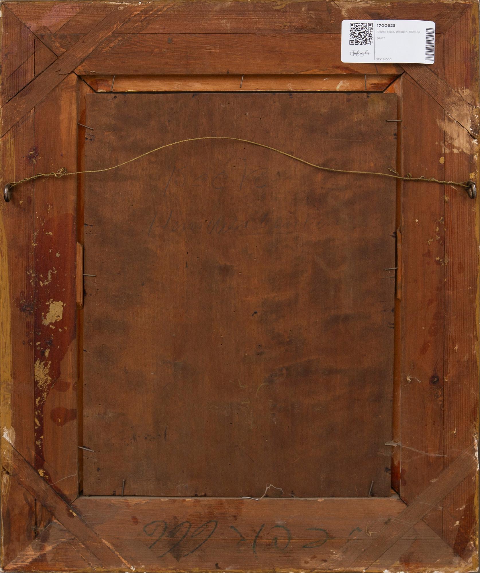 French school, still life, 19th century.