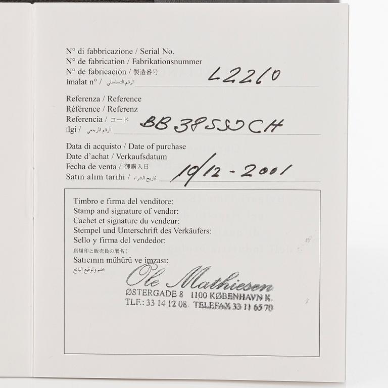 Bulgari, chronograph, wristwatch, 38 mm.