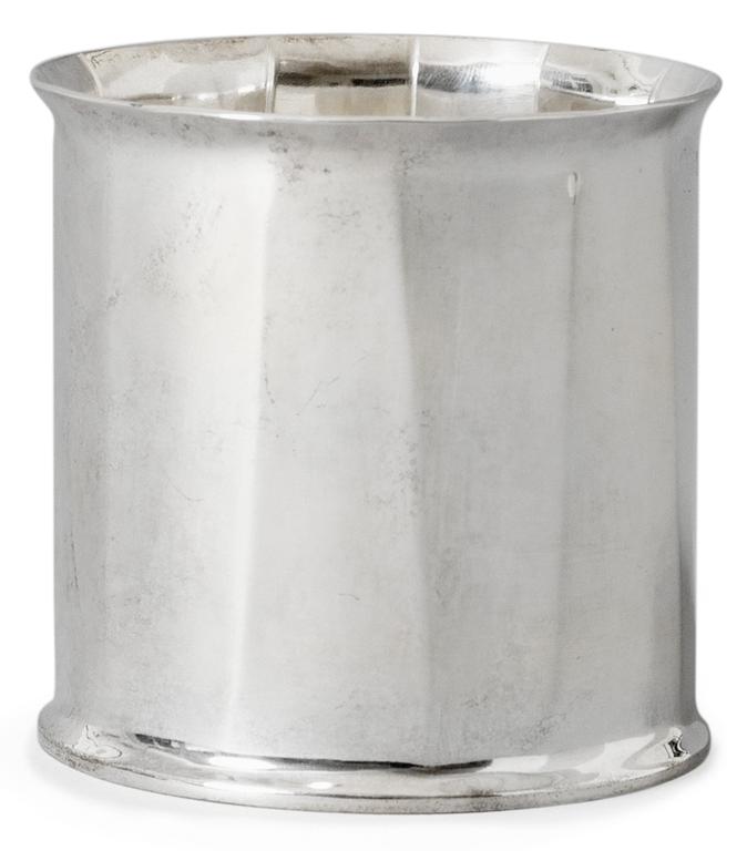 A Bengt Liljendahl silver beaker, Stockholm 1973.